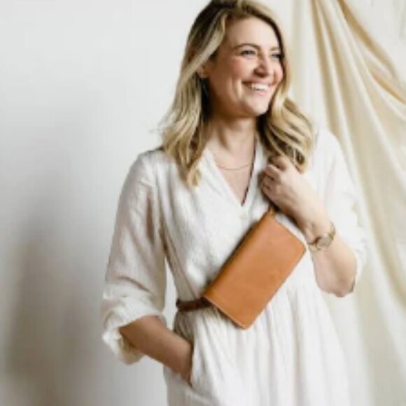 ABLE "Mare" Leather Belt Bag in Whiskey - Picture 7 of 8